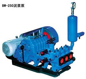 उच्च क्षमता BW250 250L आउटपुट 6MPa मेरा क्षैतिज ट्रिपलक्स कीचड़ पम्प