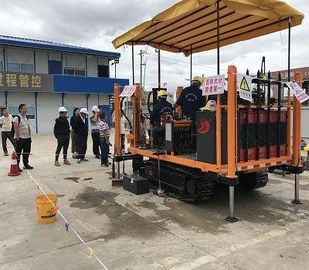 रोटरी सीपीटी क्रॉलर कोन पेनेट्रेशन टेस्ट उपकरण 49L डीजल टैंक क्षमता