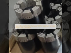 मध्यम से कठोर रॉक कोर निकासी के लिए अर्ध-गोल प्रोफाइल हीरा बिट