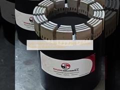 टर्बो वाटरवे डिज़ाइन डायमंड बिट टूटी हुई संरचनाओं में अनुकूलित फ्लशिंग के लिए