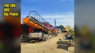 THD-280 HDD रिग बड़े व्यास ट्रेंचलेस प्रोजेक्ट